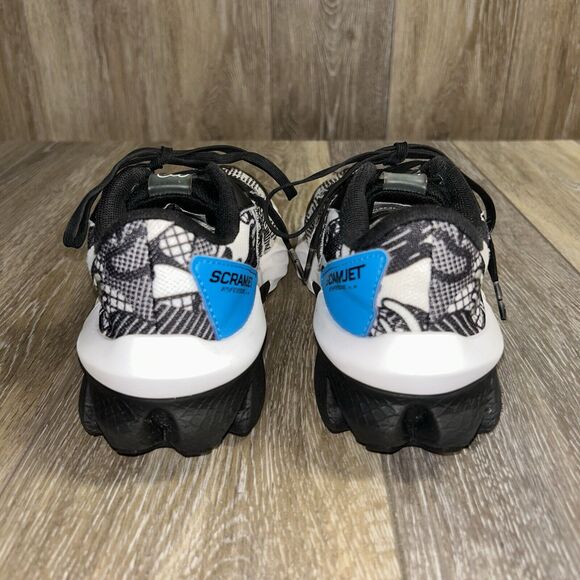 Under Armour Youth US Size 5.5Y Black White Blue Scramjet Shoes 3024744-100 - Picture 7 of 12